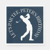 Serviette En Papier Fêtez un anniversaire incontournable Golf (Devant)