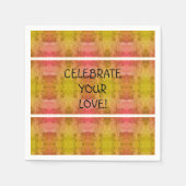 Serviette En Papier Fêtez Votre Amour ! (Devant)