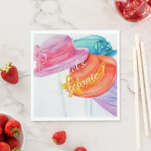 Serviette En Papier Fêtons (En situation)