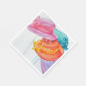 Serviette En Papier Fêtons (Coin)