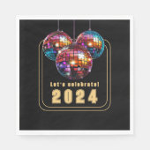 Serviette En Papier Fêtons 2024 (Devant)