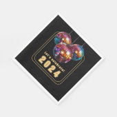 Serviette En Papier Fêtons 2024 (Coin)