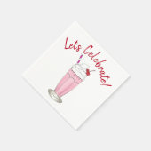 Serviette En Papier Fêtons la fête Anniversaire Crème de glace Milksha (Coin)