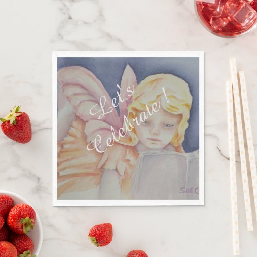 Serviette En Papier Fêtons la lecture (En situation)