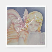 Serviette En Papier Fêtons la lecture (Devant)