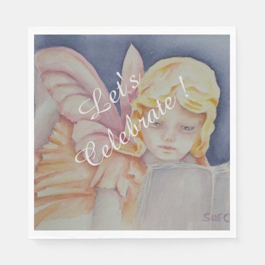 Serviette En Papier Fêtons la lecture (Devant)