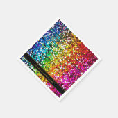 Serviette En Papier Fêtons les Séquins Étincelants (Coin)