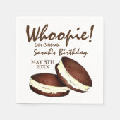 Serviette En Papier Fêtons ! Whoopie Pies fête d'anniversaire (Devant)