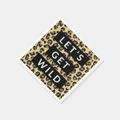 Serviette En Papier Fêtons Wild Cheetah Bachelorette Party (Coin)