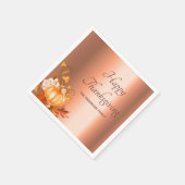 Serviette En Papier Feu d'action de grâce citrouille récolte cuivre (Coin)