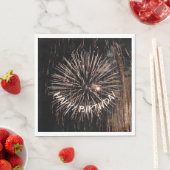 Serviette En Papier Feu d'anniversaire d'or (En situation)