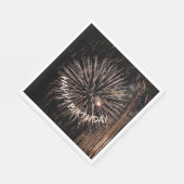 Serviette En Papier Feu d'anniversaire d'or (Coin)