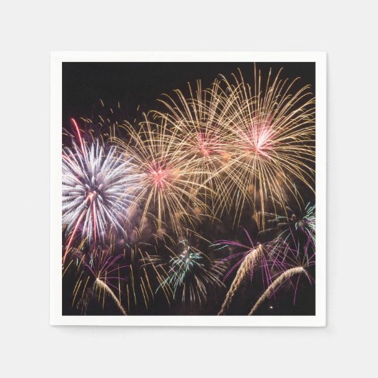 Serviette En Papier Feu d'artifice (Devant)