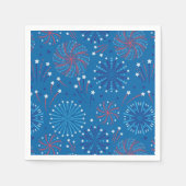 Serviette En Papier Feu d'artifice du 4 juillet (Devant)