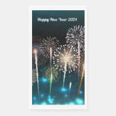 Serviette En Papier Feu d'artifice du Joyeux Nouvel An 2024 (Devant)