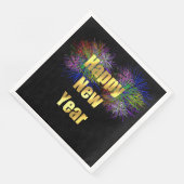 Serviette En Papier Feu d'artifice du Nouvel An (Coin)
