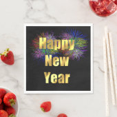 Serviette En Papier Feu d'artifice du Nouvel An (En situation)