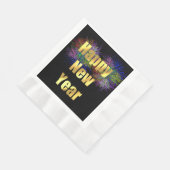 Serviette En Papier Feu d'artifice du Nouvel An (Coin)
