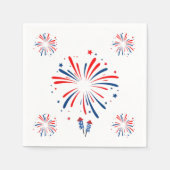 Serviette En Papier Feu d'artifice Napkin (Devant)