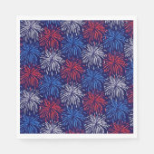 Serviette En Papier Feu d'artifice patriotique (Devant)