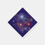 Serviette En Papier Feu d'artifice patriotique (Coin)