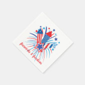 Serviette En Papier Feu d'artifice patriotique et liberté (Coin)
