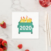 Serviette En Papier Feu de Dumpster 2020 drôle Nouvel An (En situation)