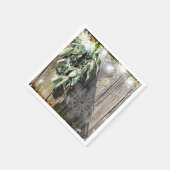 Serviette En Papier Feu de neige en bois de grange fraîchement coupé L (Coin)