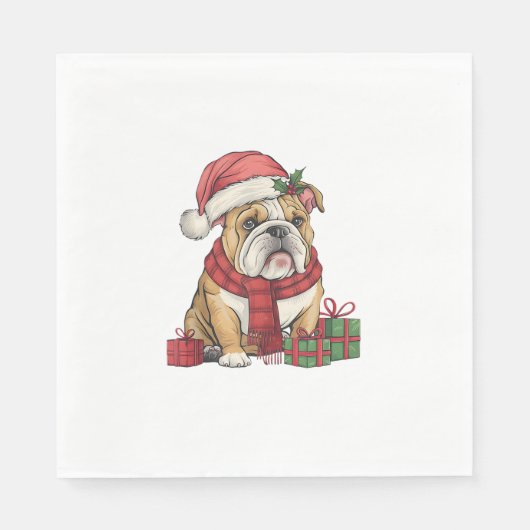 Serviette En Papier Feu de Noël Feu de Noël (Devant)
