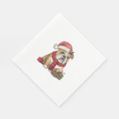 Serviette En Papier Feu de Noël Feu de Noël (Coin)