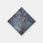 Serviette En Papier Feu de nuit Dragonfly (Coin)