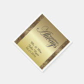 Serviette En Papier Feu d'Mariage d'or (Coin)