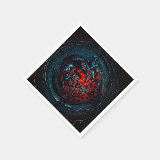 Serviette En Papier Feu rouge d'enfer océanique (Coin)