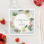 Serviette En Papier Feuil d'aquarelle bleu-bleu bleu bleu-bleu (En situation)