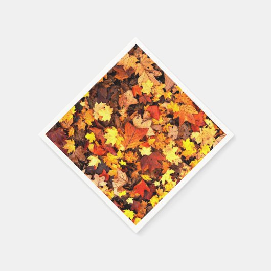 Serviette En Papier Feuillage d'automne, les couleurs d'automne (Coin)
