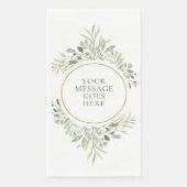 Serviette En Papier Feuillage personnalisé de verdure Eucalyptus (Devant)