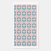 Serviette En Papier Feuille bleue verte - Motif botanique (Devant)