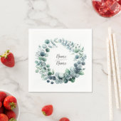 Serviette En Papier Feuille Botanique d'Eucalyptus (En situation)