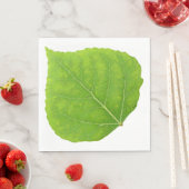 Serviette En Papier Feuille d'Aspen vert #11 (En situation)