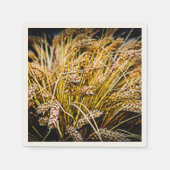 Serviette En Papier Feuille De Blé - Merci (Devant)