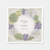 Serviette En Papier Feuille de courge de Cactus Papier en bois Succule (Devant)