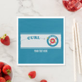 Serviette En Papier Feuille de curling Pierre de curling (En situation)