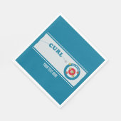 Serviette En Papier Feuille de curling Pierre de curling (Coin)