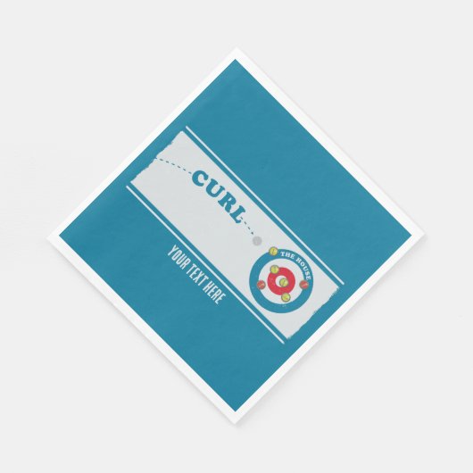 Serviette En Papier Feuille de curling Pierre de curling (Coin)