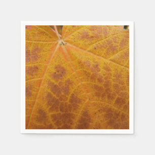 Serviette En Papier Feuille de Érable Jaune Automne Abstrait Nature