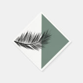 Serviette En Papier Feuille de palme (Coin)