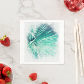 Serviette en papier feuille de palmier vert pâle é (En situation)