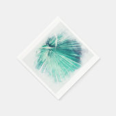 Serviette en papier feuille de palmier vert pâle é (Coin)