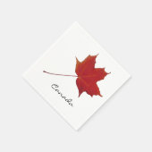 Serviette En Papier feuille d'érable (Coin)