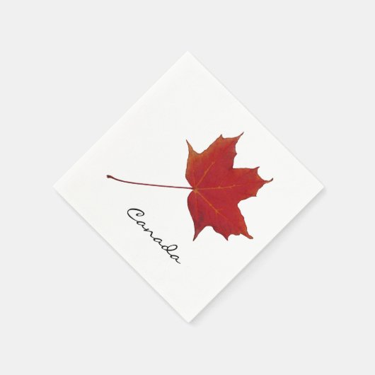 Serviette En Papier feuille d'érable (Coin)